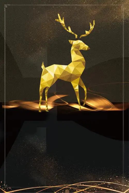 中式地产黑金大气海报背景素材