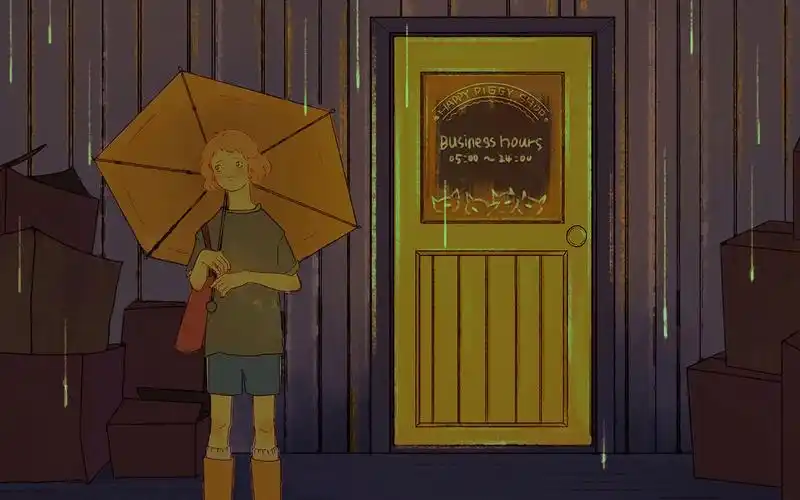 治愈系插画唯美高清桌面壁纸图片