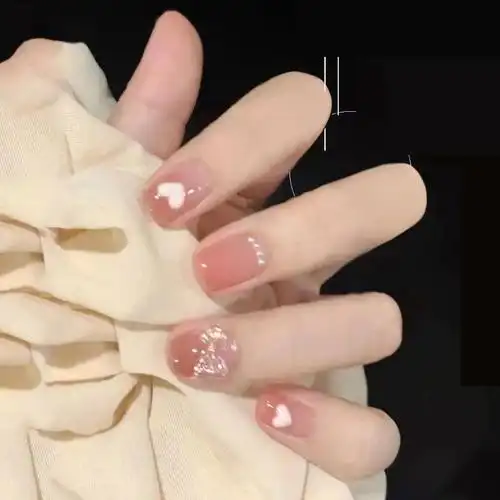 美甲成品法式指甲款式2021新年穿戴甲新新款美甲工具