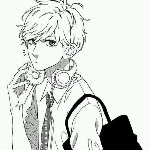 头像 男头 动漫 次元 手绘_长安