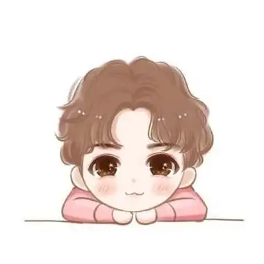 蔡徐坤卡通鸭头像线条图