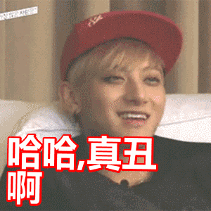 黄子韬开心大笑哈哈真丑啊gif动图_动态图_表情包下载_soogif