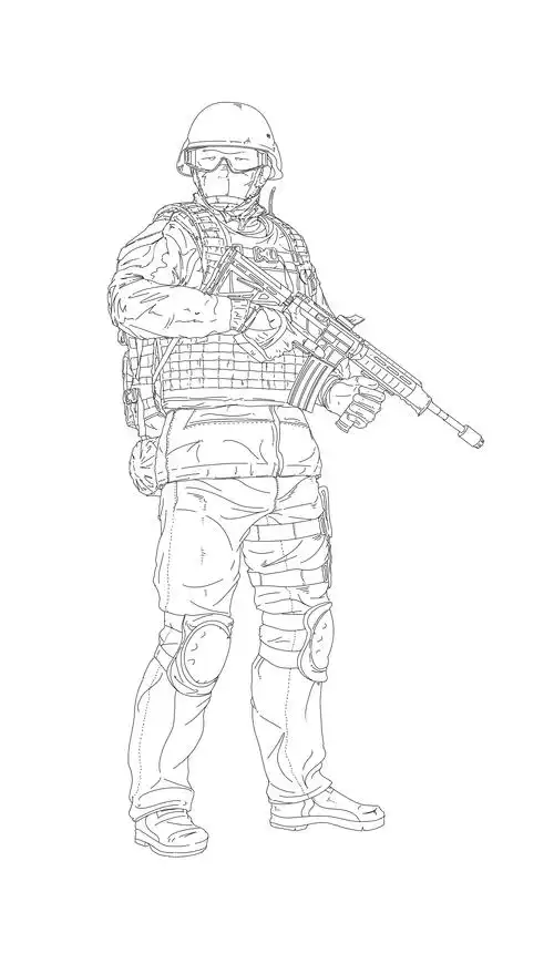 士兵数绘线稿|插画|创作习作|多啦花甲 - 原创作品 - 站酷 (zcool)