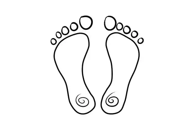 脚丫简笔画 脚丫的简单画法