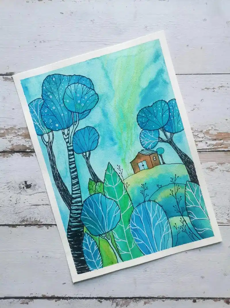 创意水彩风景教程.