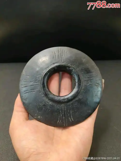 璧,古石高岭玉璧,高古骆越老玉器