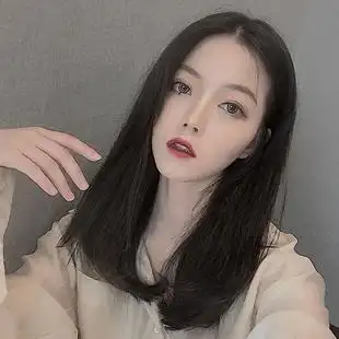 假发女中分长直发