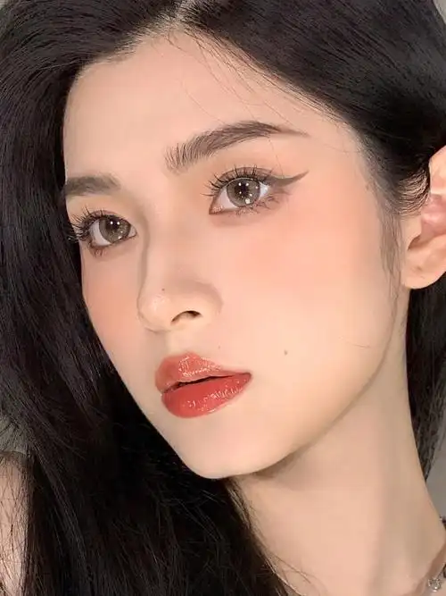 日常妆day62清透感亚麻日系轻混血妆容