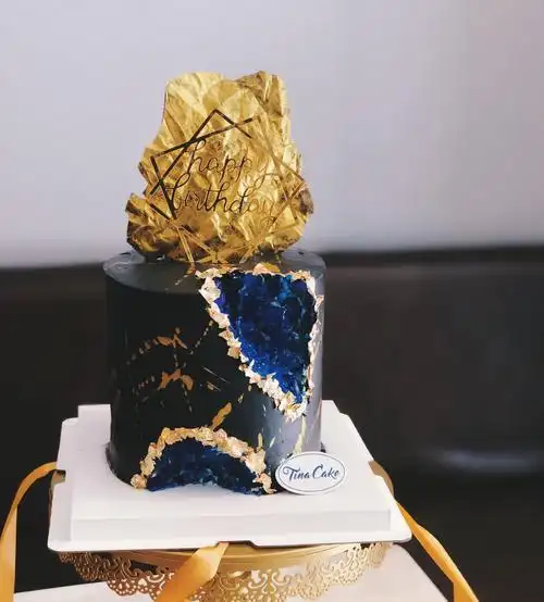 ins加高男士老公男友水晶高端蛋糕创意创意设计新鲜生日蛋糕