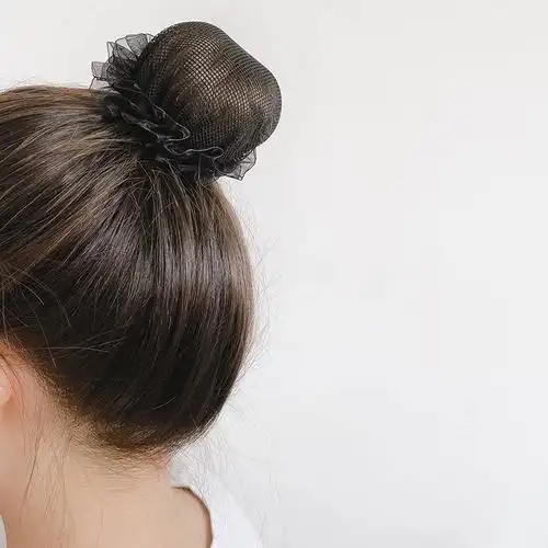 发网女夏艺考级舞蹈网兜头花职业空乘盘头发儿童丸子头盘发器头饰