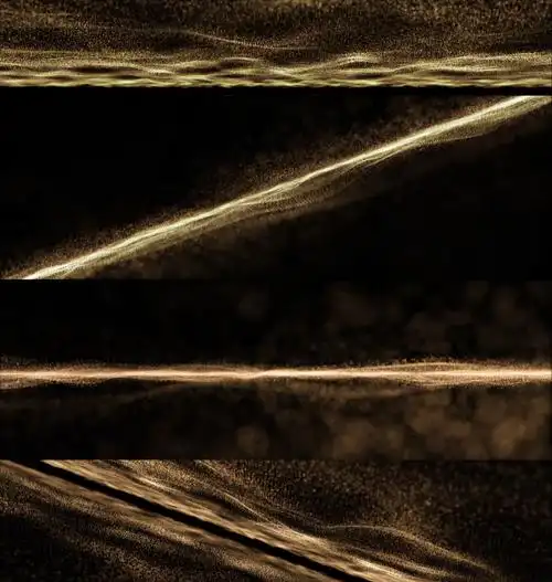 4k宽屏金色粒子舞台大屏幕背景视频