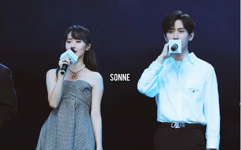 成毅袁冰妍琉璃云歌会双人同框饭拍爱若琉璃现场版