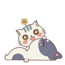 超萌可爱的小贱猫动态头像图片