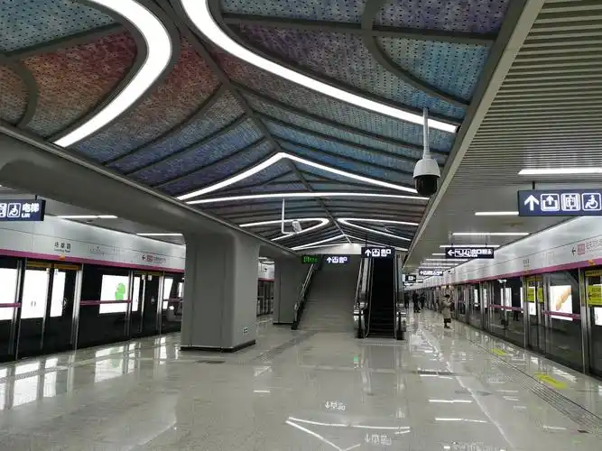 武汉珞雄路地铁站内景曝光高清大图