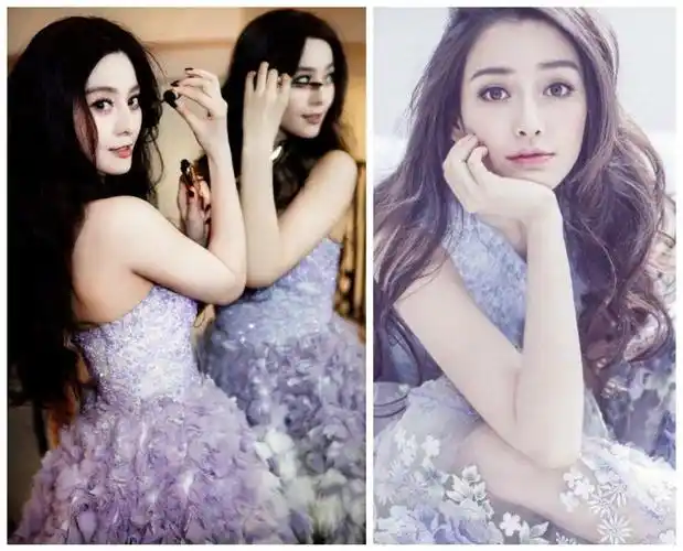 35岁的范冰冰和28岁的杨颖撞衫,网友直呼:简直美的让人哭!