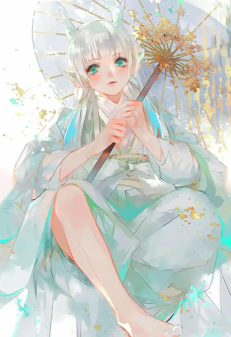 古风手绘女生唯美壁纸,如果不爱,就不要给希望!