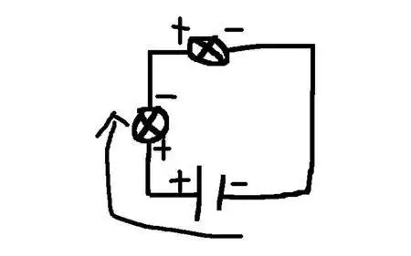 电池正负极简笔画