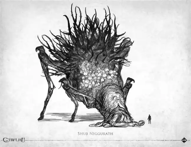 克苏鲁图集第二弹图多黑白稿同适合临摹