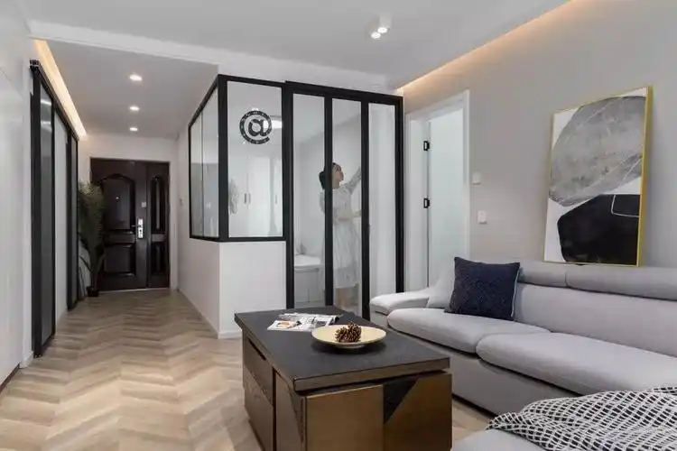 61㎡小窝餐厅改卧室整屋无主灯专为3个老人家设计的房子