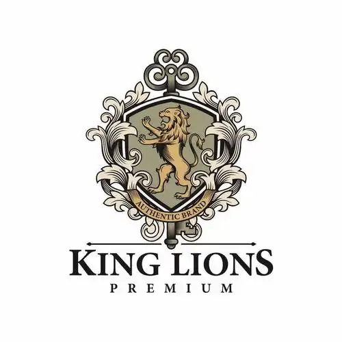 复古风格一只狮子纹章盾牌古代贵族标志徽章4035155eps图片免抠素材