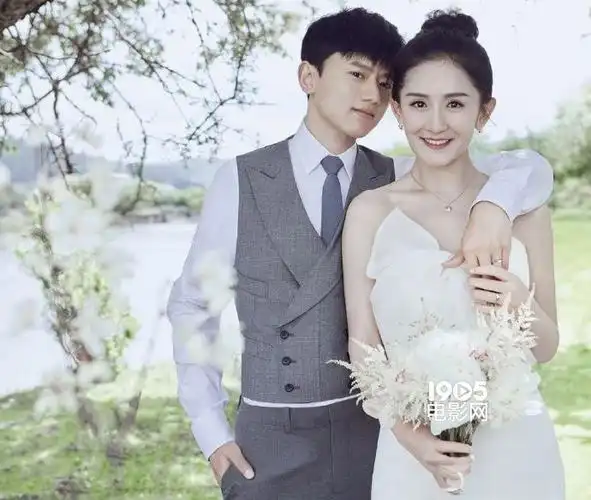 谢娜,张杰合体拍摄婚纱大片 结婚五年恩爱依旧