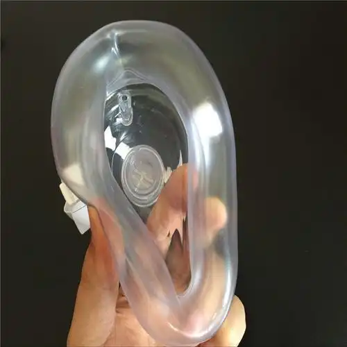 现货单向阀教学急救培训呼吸面罩带气囊cpr mask