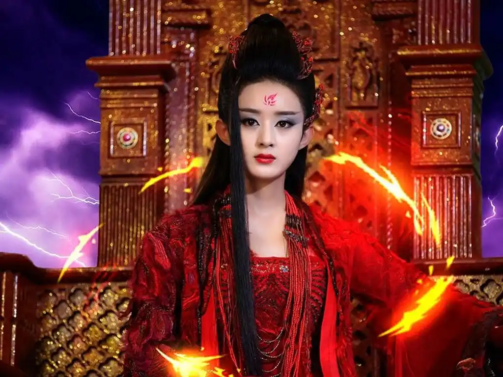花千骨妖神剧照壁纸_化身妖神的赵丽颖