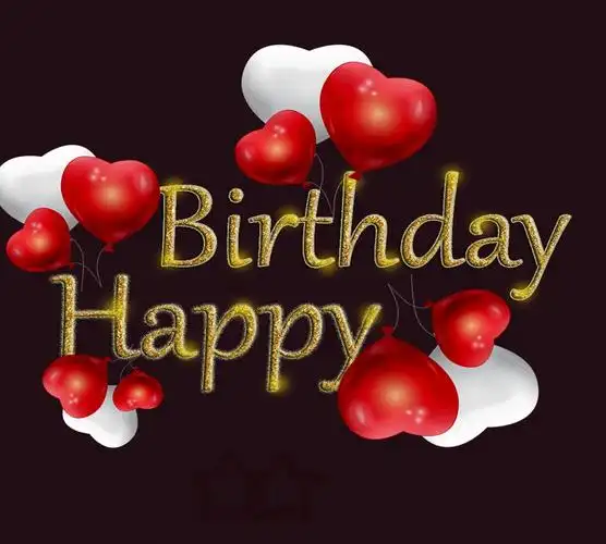 生日快乐卡通文字设计,高清图片