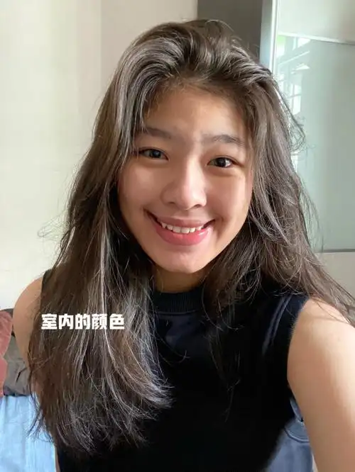 首次染发亚麻青棕掉色过程