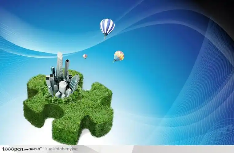 动感蓝色背景下的拼图草堆 - 堆糖,美图壁纸兴趣社区