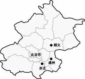 北京市地图轮廓简笔画版图