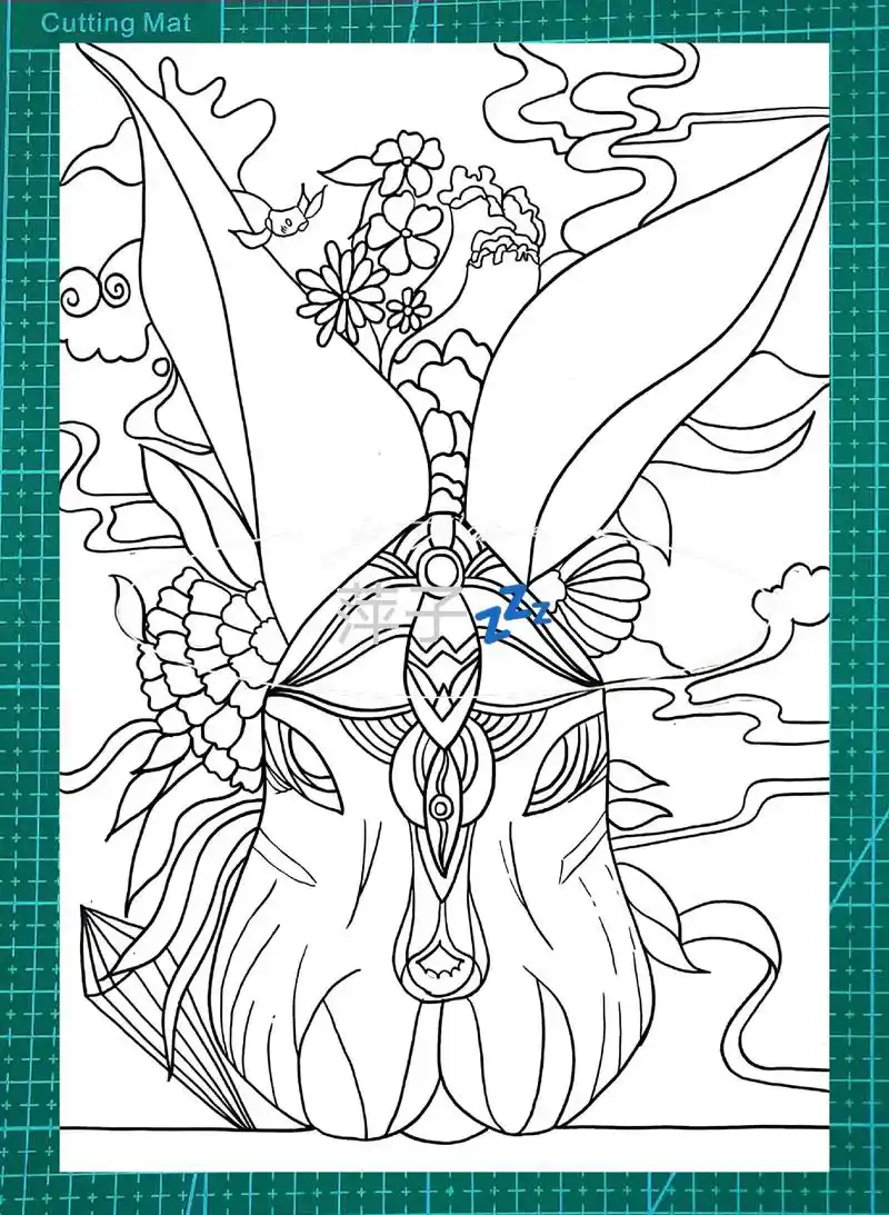 美术 #线描装饰画 #黑白画 #线描动物  - 抖音