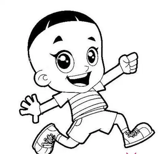 大头儿子简笔画老王头像