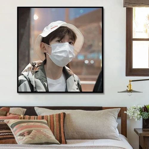 tfboys成员王源diy数字油画爱豆周边手绘油画手工装