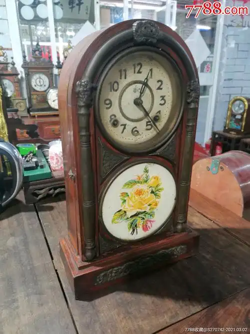 民国马球座钟_座钟/落地钟_图片交流_收藏价格_7788老电话