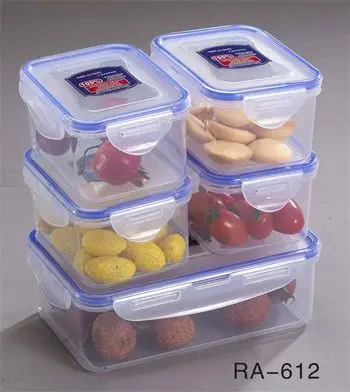 塑料保鲜盒 饭盒 五件套礼品套装 厂家特价直供_义乌市和美家居用品厂