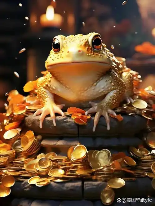 漂亮的金蟾壁纸