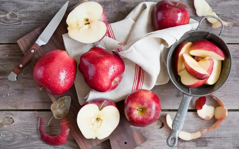 红苹果,刀 壁纸