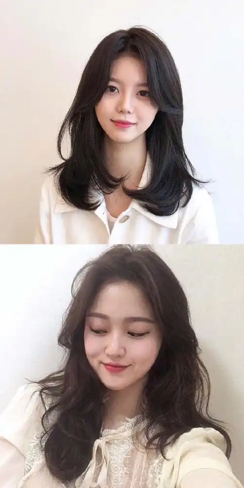 18款韩系微卷造型,刘海处理得太好看