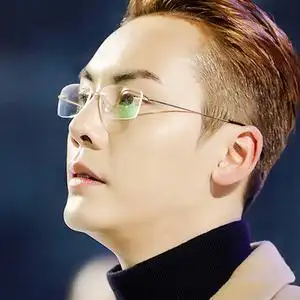 无框金丝男眼镜架