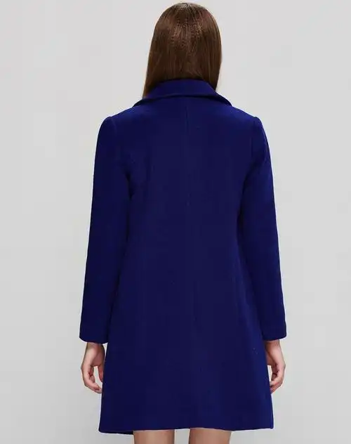 女式藏青色大衣