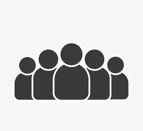 团队黑白群体人物图标素材免费下载_觅元素