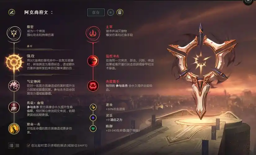 lols12阿克尚天赋推荐