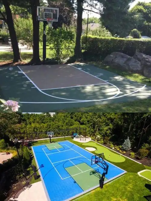 花园里没有篮球场快乐少了一半