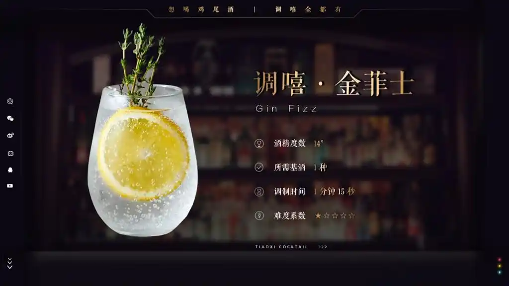 调嘻鸡尾酒第29集金菲士