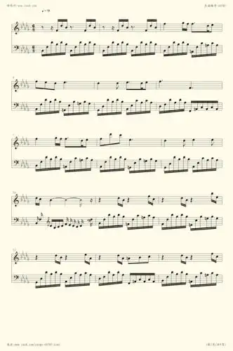 钢琴谱:匆匆那年伴奏