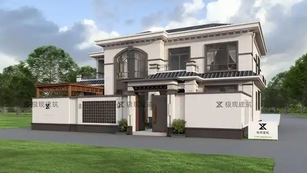 北京平谷丨二层新中式风格自建别墅