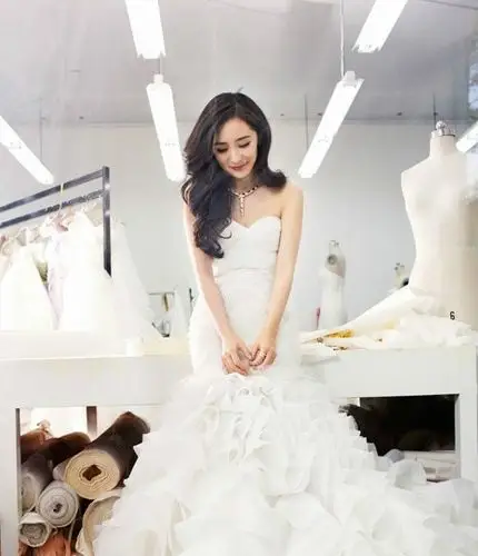 杨幂唯美婚纱写真