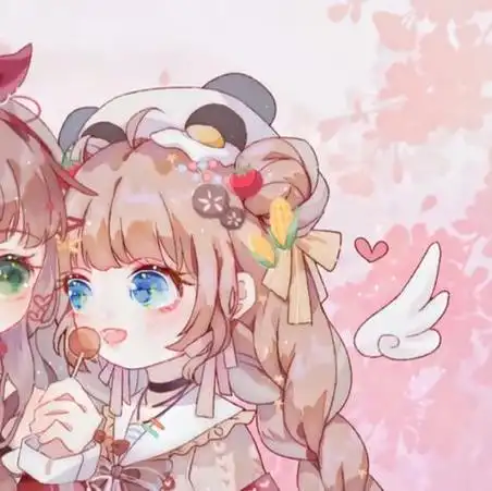 超萌可爱的二次元卡通闺蜜头像 卡通头像图片大全 -【爱个性】