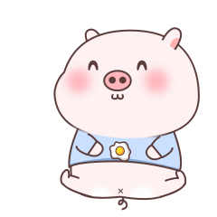 可爱调皮的小猪皮蛋微信表情图集 - 别逗我